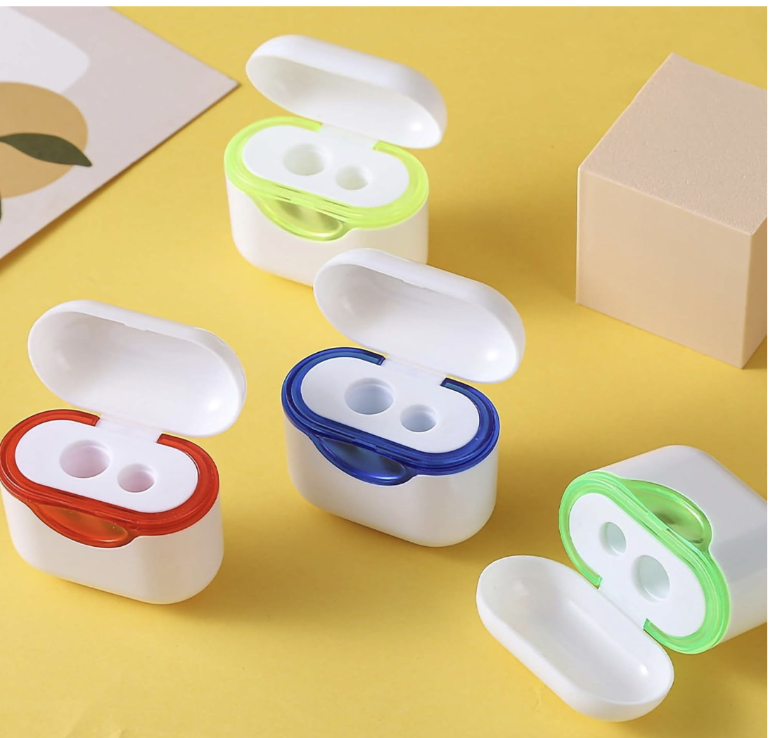 earbud shaped pencil sharpener
