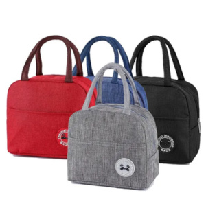solid colour lunch bag plain-21x24x13cm