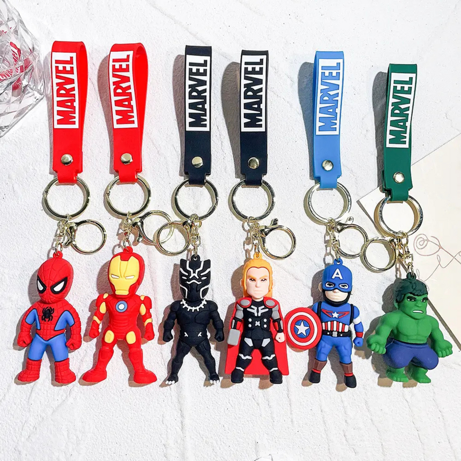 SuperHero Keychains with wrist band
