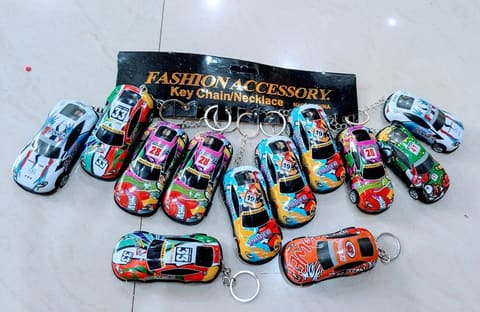 Push Back Car Keychains