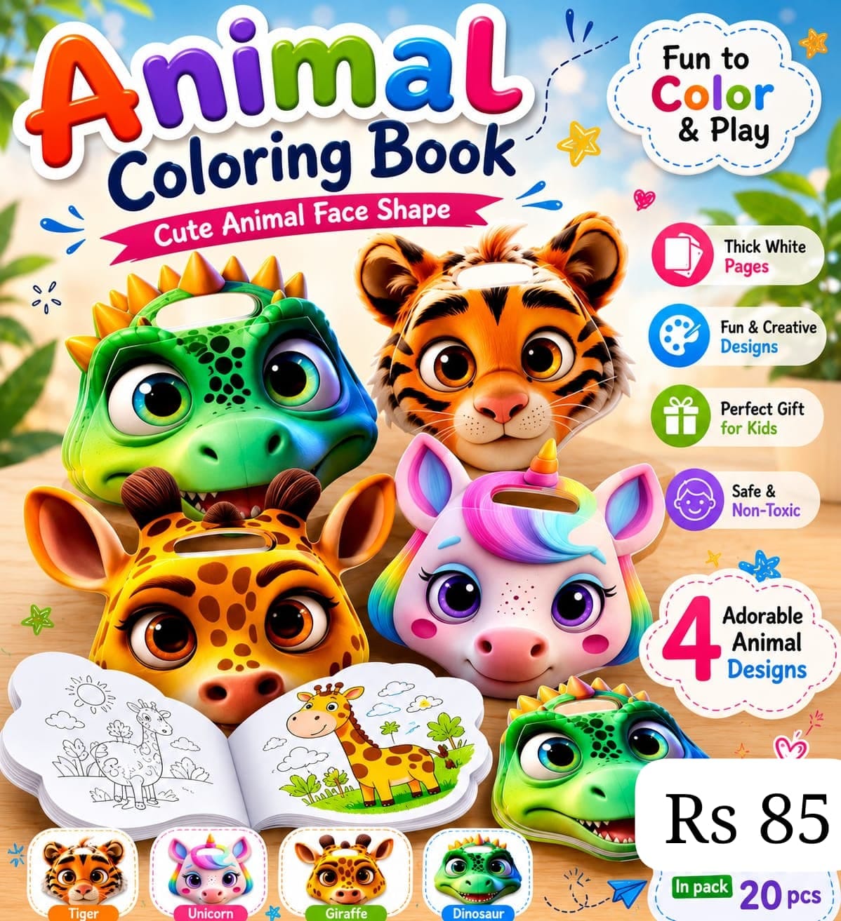 ANIMAL COLOURING BOOK