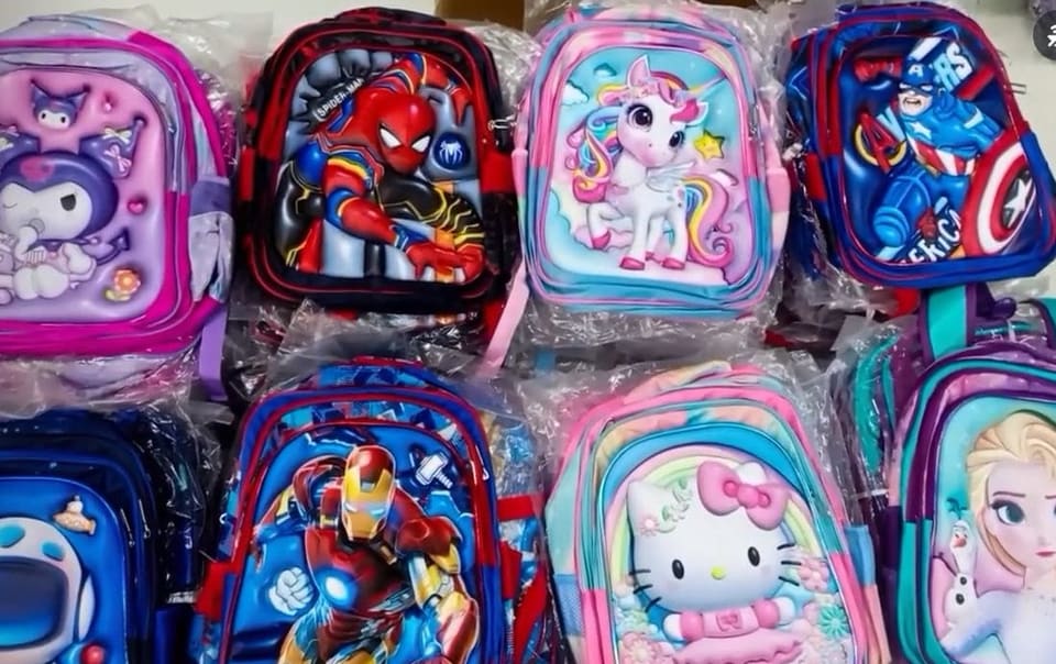 HIGH QUALITY SCHOOL BAGS AGE 3 -7 YEARS