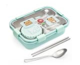 Bear Family 3 Compartment Stainless Steel Lunch Box 1
