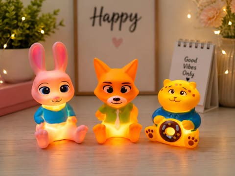 Zootopia And  Family Mini Lamp