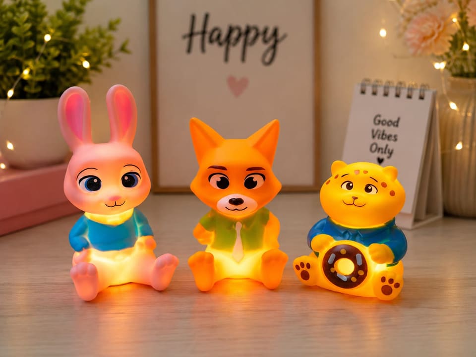 Zootopia And  Family Mini Lamp