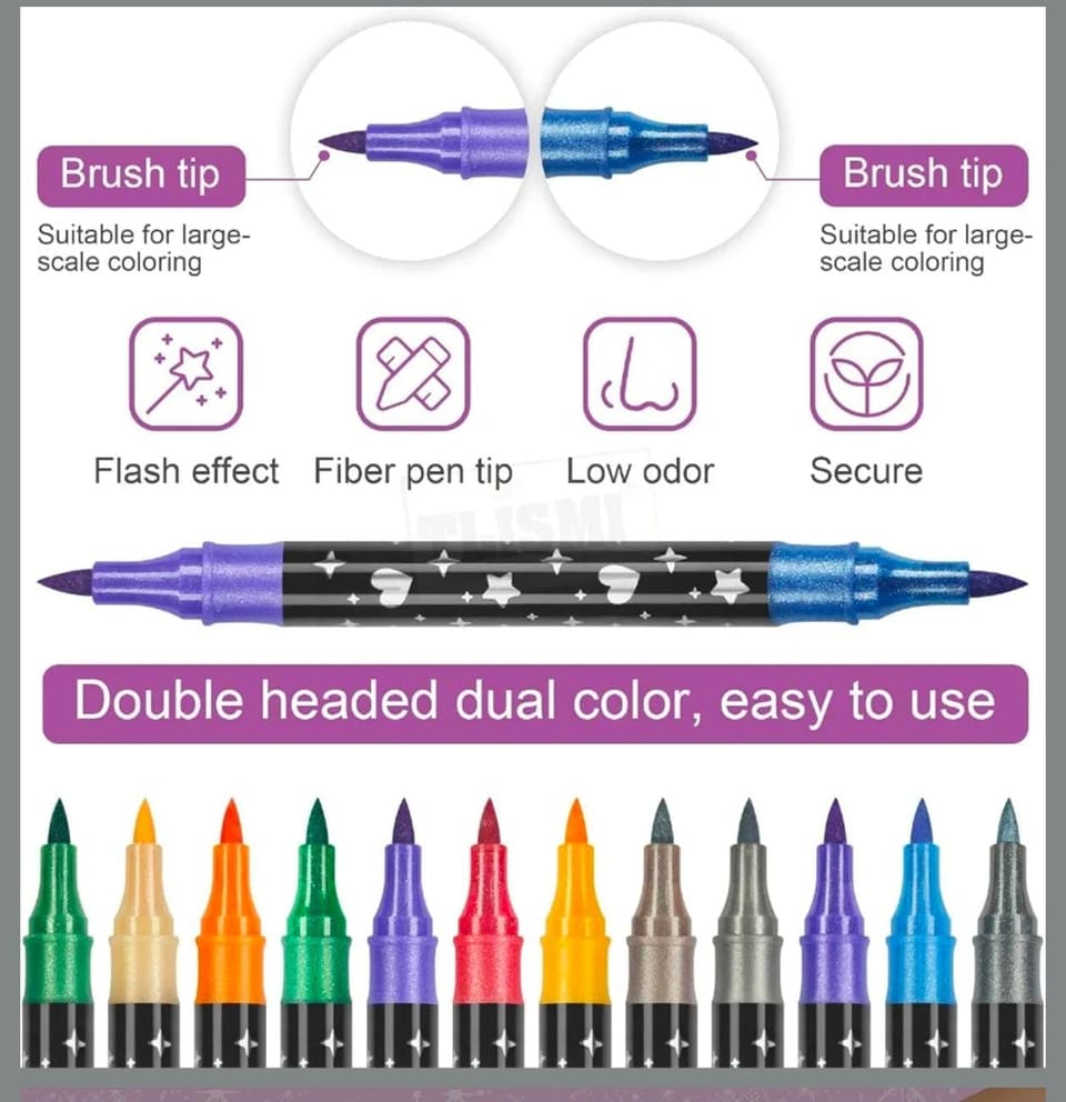 Glitter Dual Tip Marker