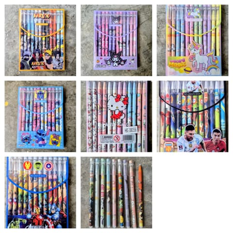 Erasable Gel Pen Mix Characters
